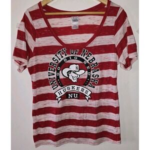 University Of Nebraska Huskers lightweight T Shirt Herbie Husker Womens XXL Red